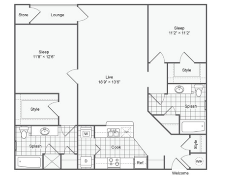 Crossing Floor Plan